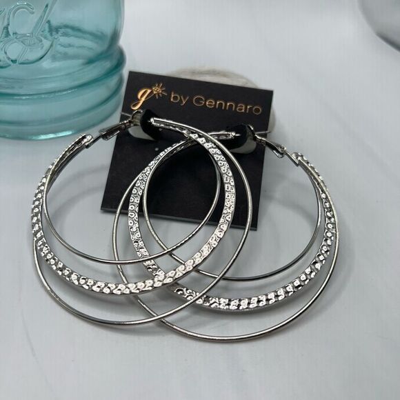 G by Gennaro Hoop Earrings $16ea / 3 for $25 - Picture 6 of 8
